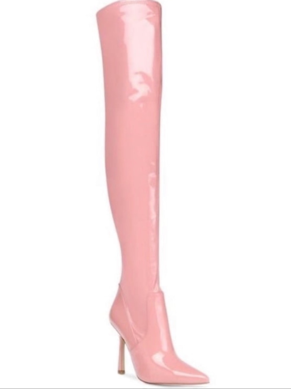 Steve Madden | Vanquish | Pink Thigh High Over the Knee Patent Boot